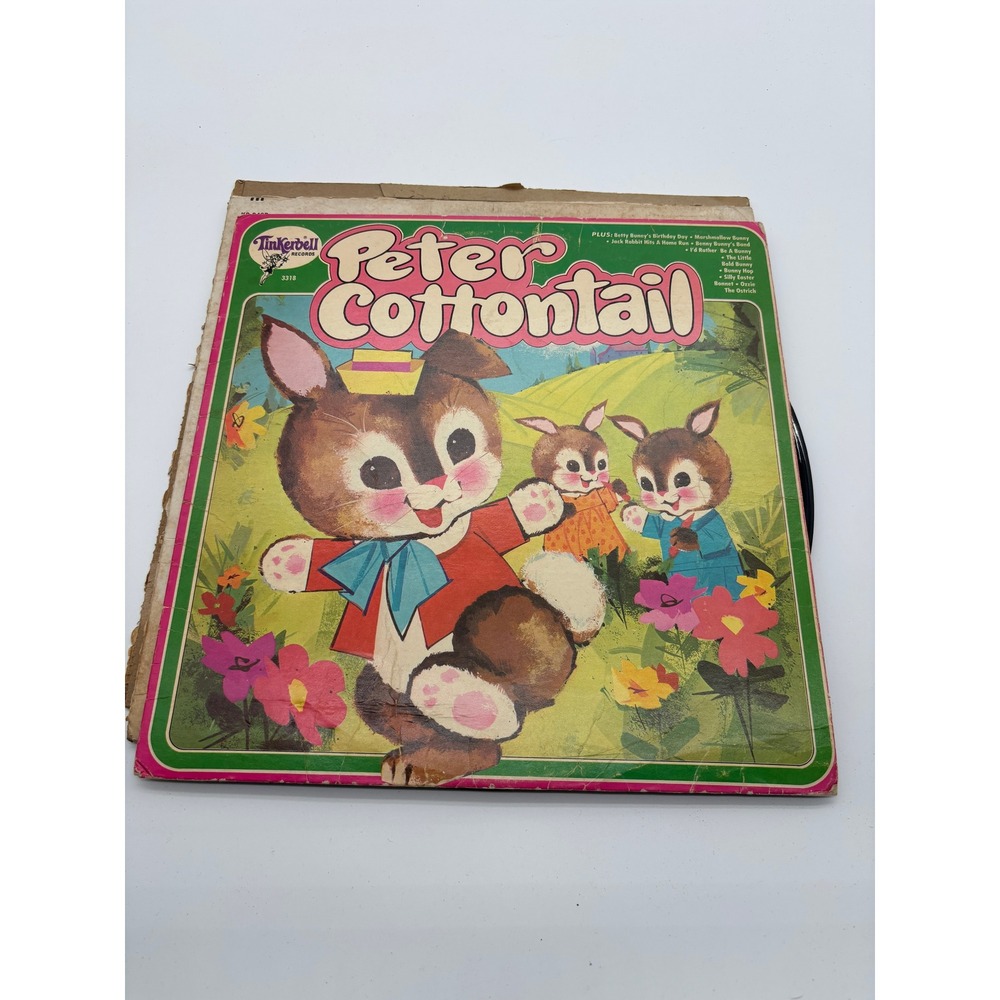 Tinkerbell Records Peter‎ Cottontail Childrens Story Record Album